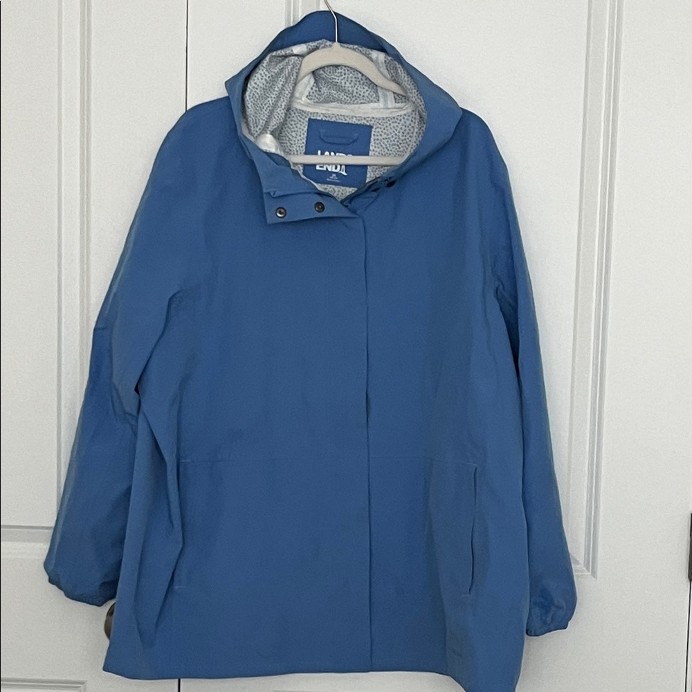 Lands End Women's Blue RainJacket